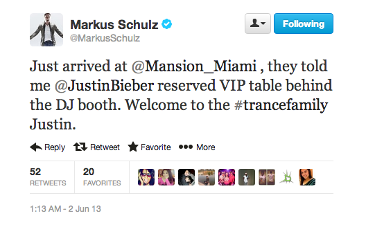 Markus Schulz Welcomes Justin Bieber
